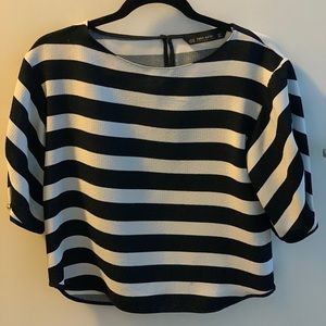 Navy / White Stripes Blouse
